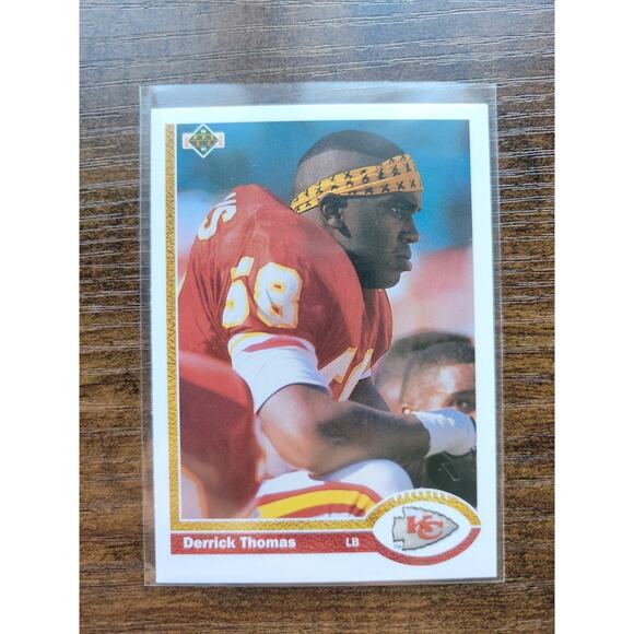 Derrick Thomas 1991 Upper Deck #165 - Kansas City Chiefs - NFL - Fresh Pull - Picture 1 of 2